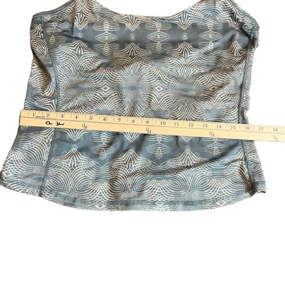 Mountain Hardwear Women's Tank Built in Bra T-Back Adjustable Teal Print L - Picture 10 of 11